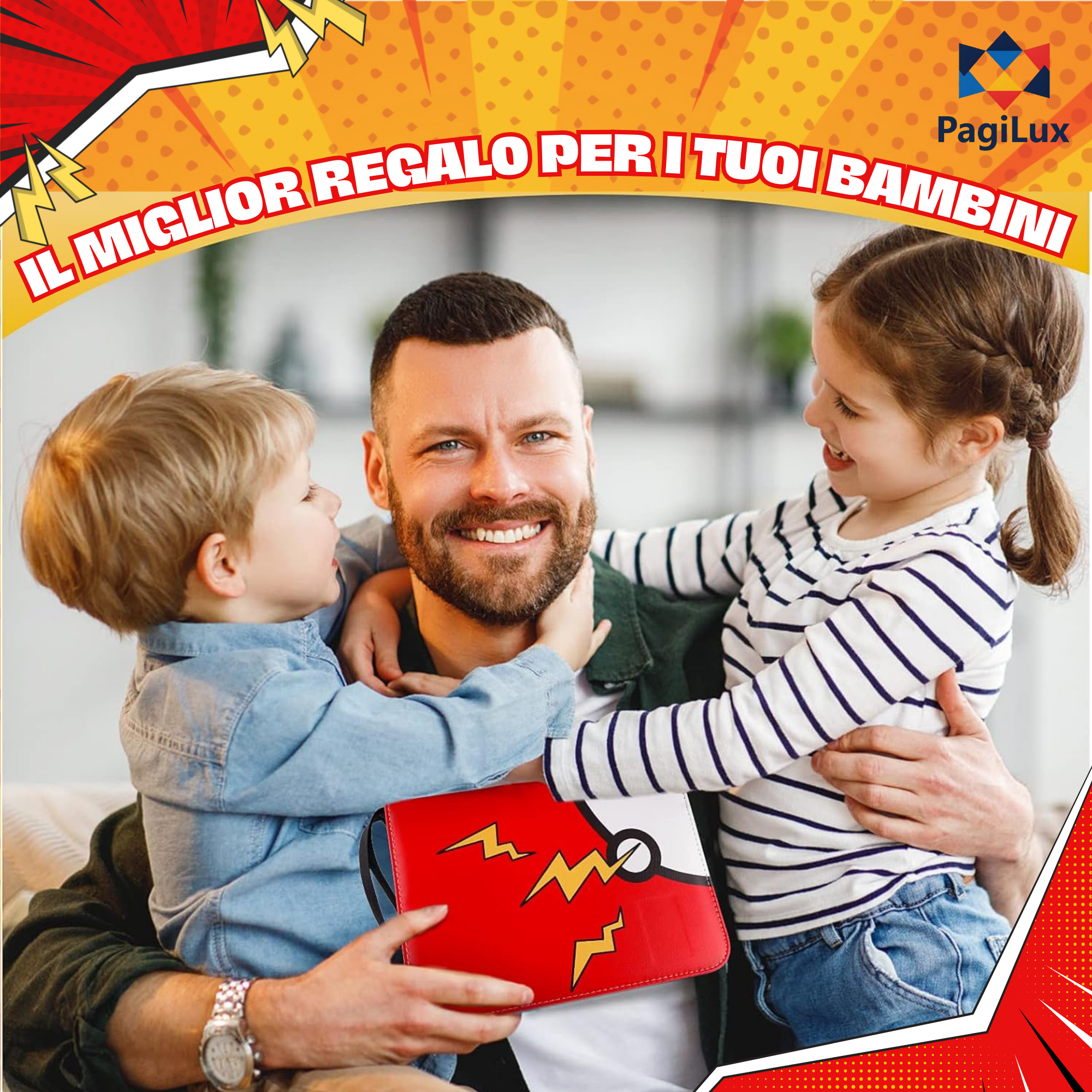 Happy Family with Gift